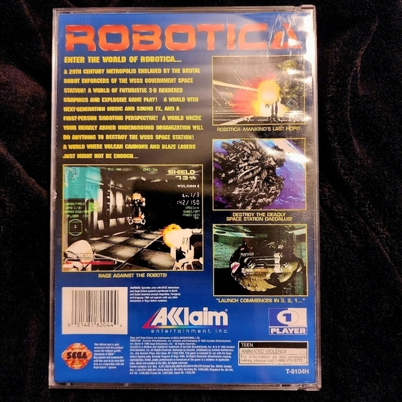 Vintage 1995 Sega Saturn Robotica Video Game Complete w/ Book 1 Player Teen 13+ - Picture 2 of 13
